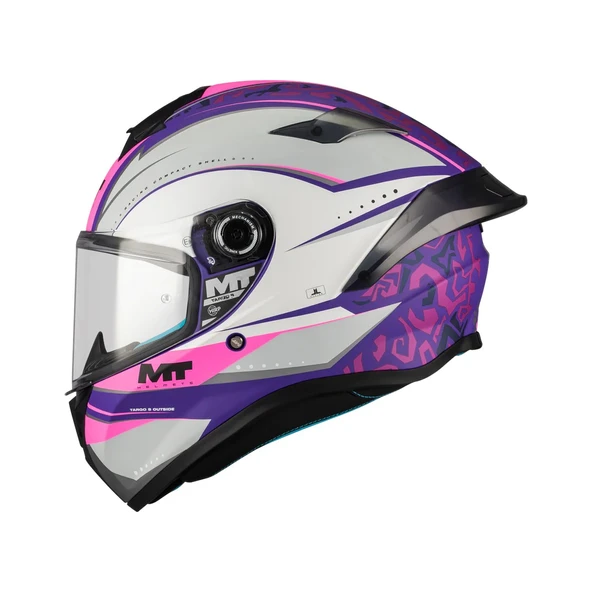 MT HELMETS TARGO S OUTSİDE C8 MAT KAPALI KASK - Resim 2