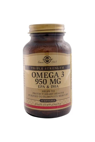 Solgar Omega-3 950 Mg 50 Kapsül ürün görseli 1