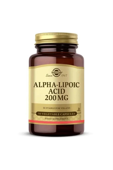 Solgar Alpha Lipoic Acid 200 mg 50 Kapsül ürün görseli 1