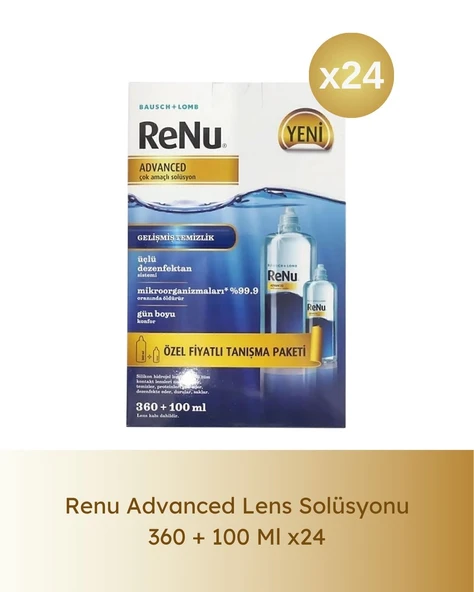 Renu Advanced Lens Solüsyon 360 + 100 Ml 24 Lü Paket ürün görseli 1