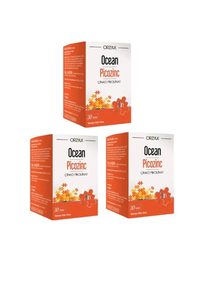 Ocean Picozinc Çinko Pikolinat 30 Tablet X3 Adet ürün görseli 1