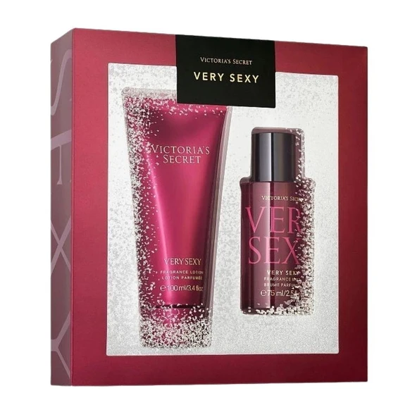 Victoria's Secret Very Sexy Fragrance Mist 75 ml + Fragrance Lotion 100 ml Kadın Parfüm Seti ürün görseli 1