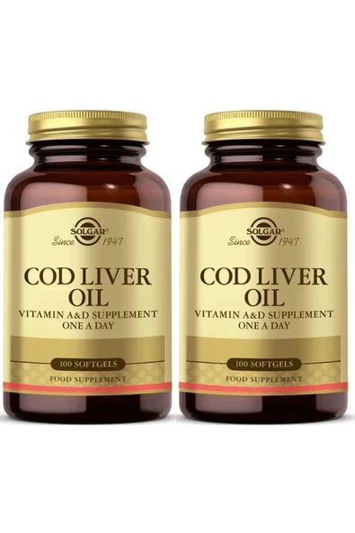 Solgar Cod Liver Oil 100 Kapsül 2 Adet ürün görseli 1