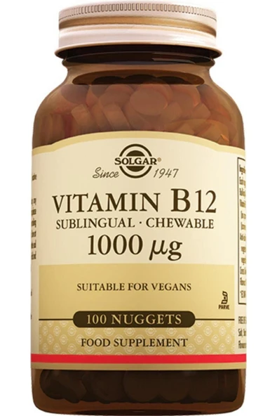 Solgar Vitamin B12 1000 Mcg 100 Tablet ürün görseli 1