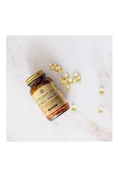 Solgar Vitamin D3 1000 Iu 25 mg (100 Kapsül) ürün görseli 1