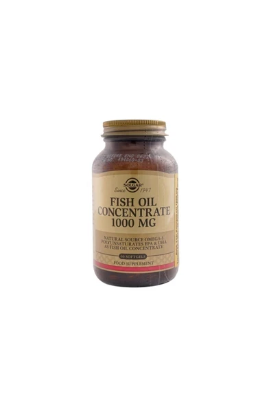 Solgar Fish Oil Concentrate 1000 Mg 60 Softgel ürün görseli 1