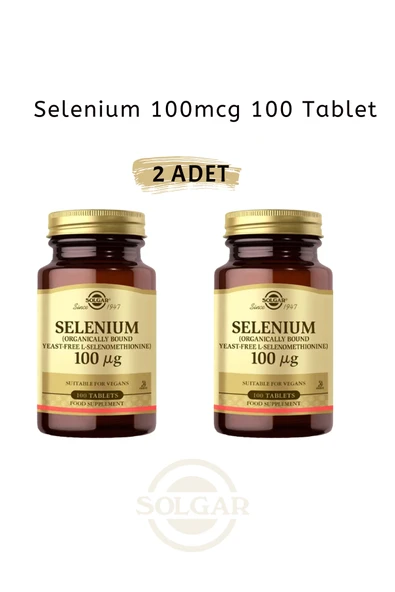 Solgar Selenium 100 mcg Selenyum 100 Tablet (2ADET) ürün görseli 1