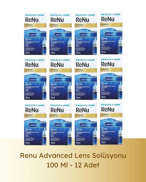 Renu Advanced Çok Amaçlı  Lens Solüsyonu 100 ml 12 Li Paket ürün görseli 1