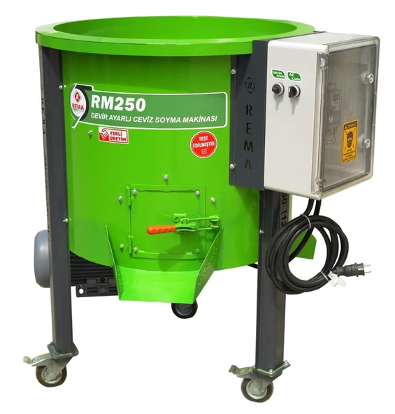Rema RM250 Devir Ayarlı Ceviz Soyma Makinesi 120Kg/250L 220V ürün görseli 1