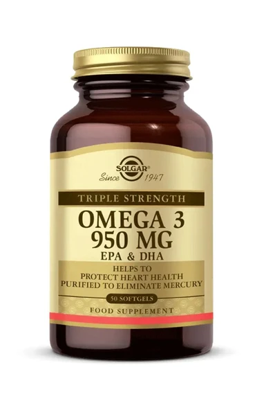 Solgar Omega 3 950 Mg 50 Yumuşak Jelatin Kapsül ürün görseli 1
