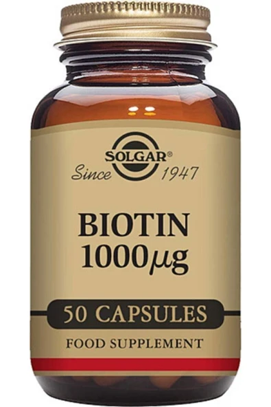 Solgar Bıotın 1000 Mcg 50 Kapsul ürün görseli 1