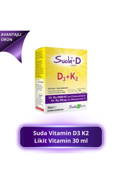 Vitamin D3+K2 Sprey Damla 30 ml ürün görseli 1