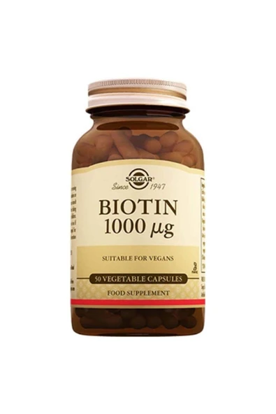 Solgar Biotin 1000 Mcg 50 Kapsül ürün görseli 1