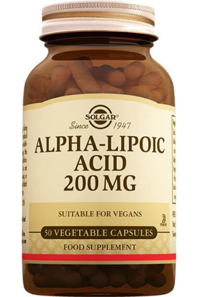 Solgar Alpha Lipoic Acid 200 mg 50 Kapsül ürün görseli 1