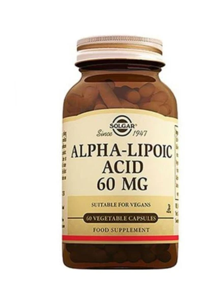 Solgar Alpha Lipoic Acid 60 Mg 30 Kapsül ürün görseli 1