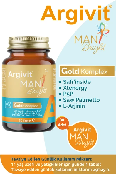 Argivit Man Bright 30 Tablet ürün görseli 1