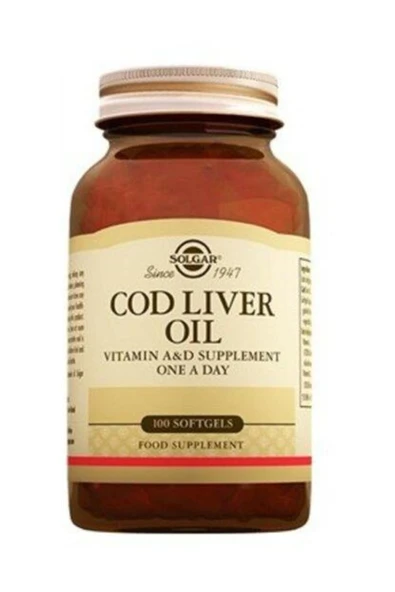 Solgar Cod Liver Oil 100 Kapsül ürün görseli 1