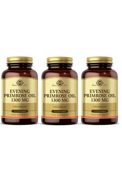 Solgar Evening Primrose 1300 Mg 30 Kapsül 3 Adet ürün görseli 1