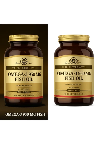 Solgar Omega 3 950mg 100 Softgel 2 Adet ürün görseli 1