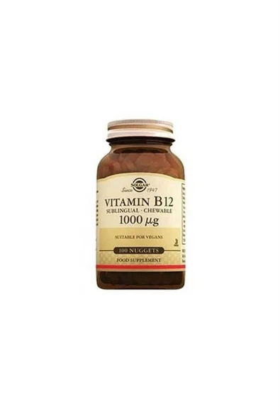 Solgar Vitamin B12 1000 Mcg 100 Tablet ürün görseli 1