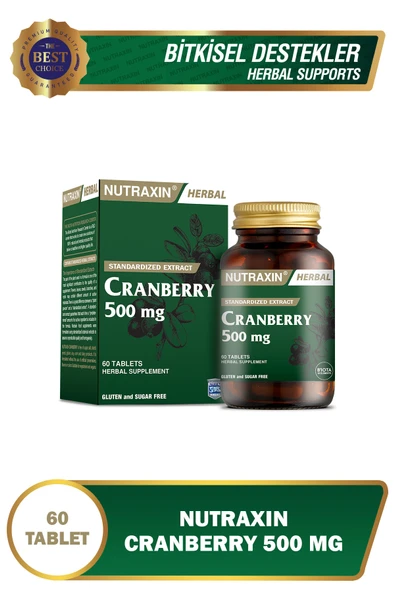 Nutraxin Cranberry 60 Tablet ürün görseli 1