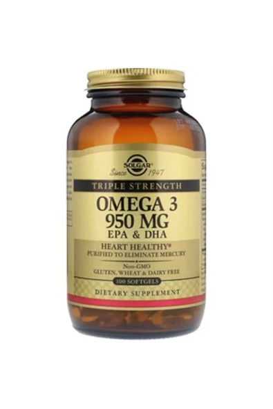 Solgar Omega-3 950 mg 100 Kapsül ürün görseli 1