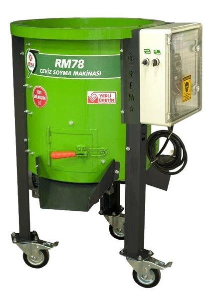 Rema RM78 Devir Ayarlı Ceviz Soyma Makinesi 39Kg/78L 220V ürün görseli 1
