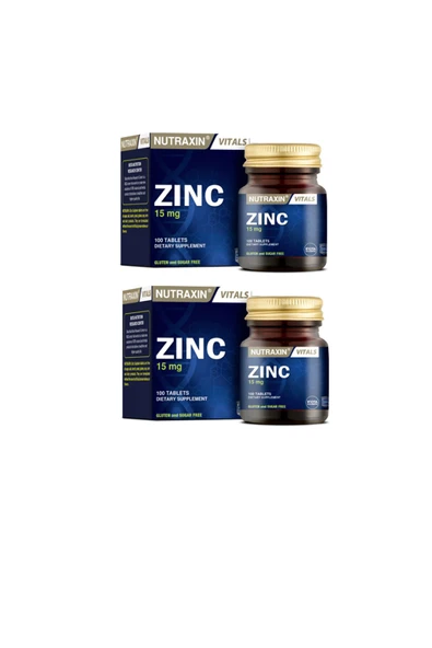 Nutraxin Zinc Sulphate 15 Mg 100 Tablet 2 Adet ürün görseli 1