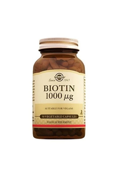 Solgar Biotin 1000 Mcg 50 Kapsül ürün görseli 1