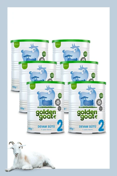 Golden Goat Keçi Devam Sütü 2 Numara 400 Gr 6'lı Paket ürün görseli 1