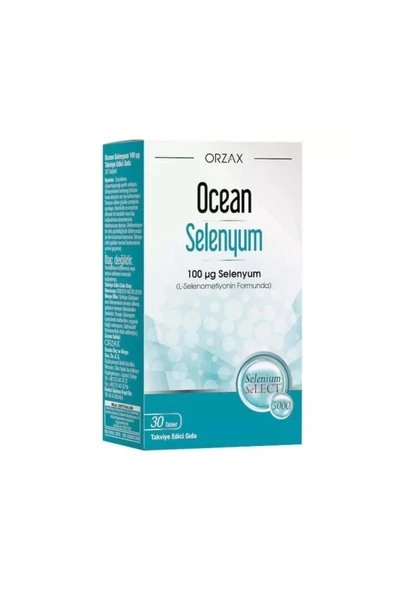 Ocean Selenyum 100 mcg 30 Tablet Selenyum İle Zenginleştirilmiş Gıda Takviyesi.orzx ürün görseli 1
