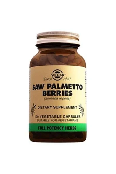 Solgar Saw Palmetto Berries 100 Kapsül ürün görseli 1