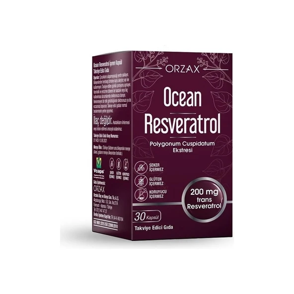 Ocean Resveratrol 200 Mg 30 Kapsül (Dcn101) ürün görseli 1