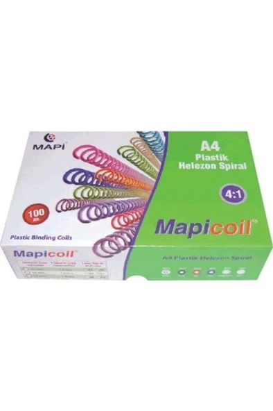 Mapi Plastik Helezon Spiral 14 Mm. Şefaf 100 Ad. 2351404 ürün görseli 1