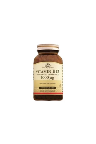 Solgar Vitamin B12 1000 mcg 100 Tablet ürün görseli 1
