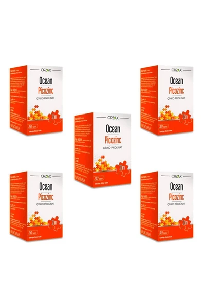 Ocean Picozinc Çinko Pikolinat 30 Tablet X5 Adet ürün görseli 1