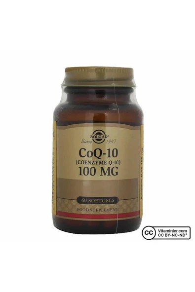 Solgar Coenzyme Q-10 100 Mg 60 Softgel ürün görseli 1