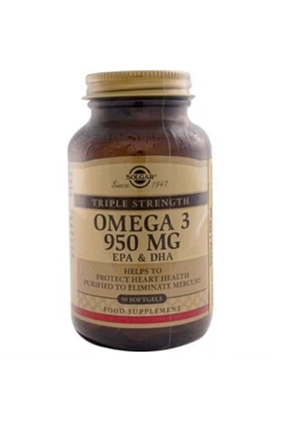 Solgar Omega-3 950 mg 50 Kapsül ürün görseli 1