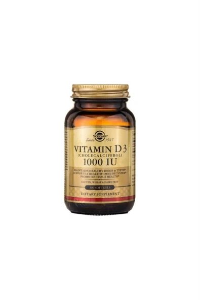 Solgar Vitamin D3 1000ıu 100 Kapsül ürün görseli 1
