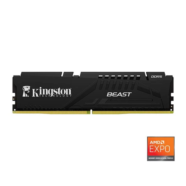 Kingston 32GB 5600MT/s KF556C36BBE-32TR DDR5 CL36 DIMM Beast Black EXPO Turkey ürün görseli 1