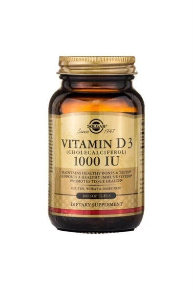 Solgar Vitamin D3 1000ıu 100 Kapsül ürün görseli 1