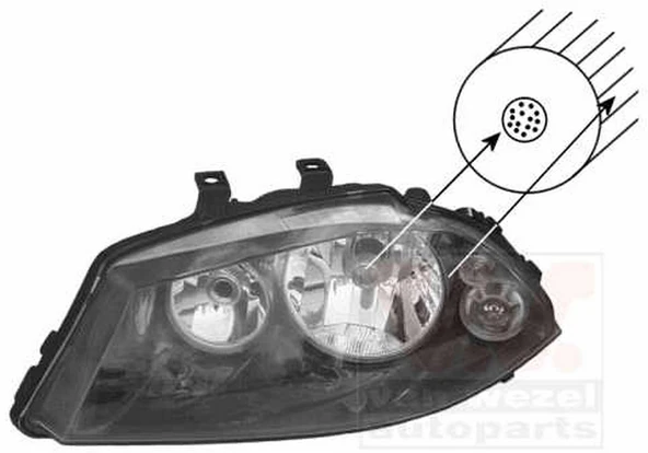 Seat Cordoba - İbiza 2002-2010 Volkswagen Far Sağ (Oem No:6L1941030) ürün görseli 1
