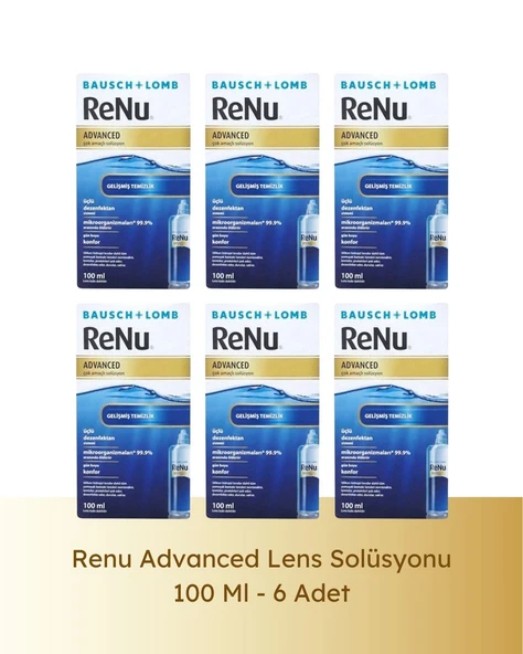 Renu Advanced Çok Amaçlı Lens Solüsyonu 100 ml 6 Lı Paket ürün görseli 1