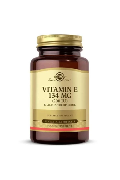 Solgar Vitamin E 134 Mg (200 Iu) 50 Kapsül ürün görseli 1