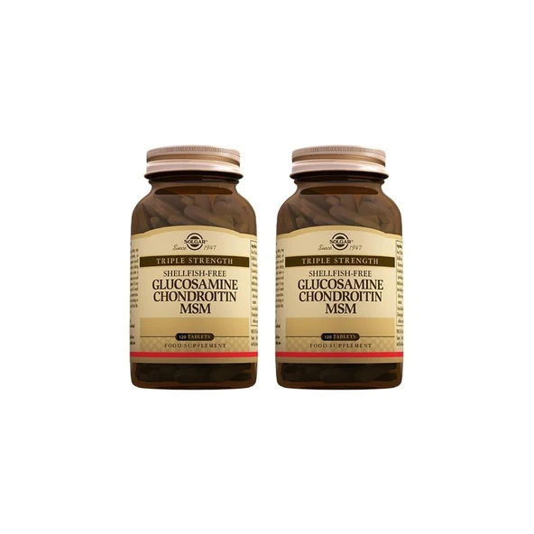 Solgar Glucosamine Chondroitin Msm 120 Tablet 2 Adet ürün görseli 1
