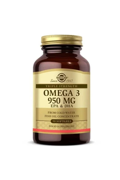 Solgar Omega-3 950 Mg 50 Kapsül ürün görseli 1