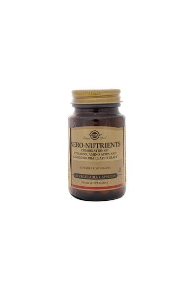 Solgar Nero Nutrients 30 Kapsül ürün görseli 1