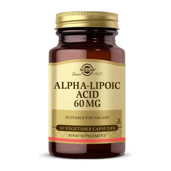 Solgar Alpha Lipoic Acid 60 mg 30 Tablet ürün görseli 1