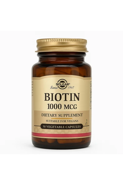 Solgar Biotin 1000 Mcg 50 Kapsül ürün görseli 1