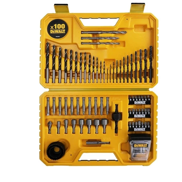 Dewalt DT71563-QZ Metal Ahşap Duvar Vidalama Testere Matkap Ucu Seti 100 Parça ürün görseli 1